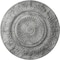 Ekena Millwork Biddix Ceiling Medallion (Fits Canopies up to 7 1/2"), 20 7/8"OD x 1 1/4"P, Ultra Pure White Crackle CM20BXUWC - alternate 1
